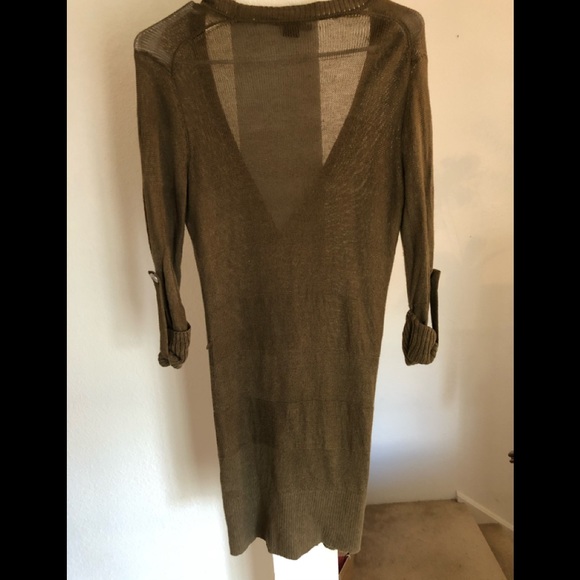 ARMANI EXCHANGE Olive long cardigan - Picture 2 of 3